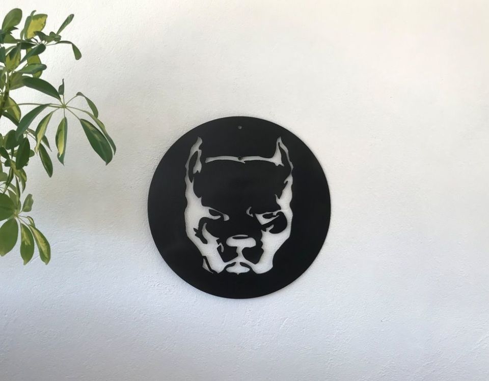 Pitbull metal pano