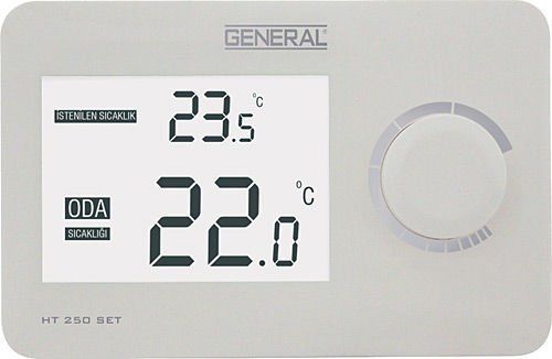 GENERAL HT 250 kablolu oda termostatı yeni tasarım
