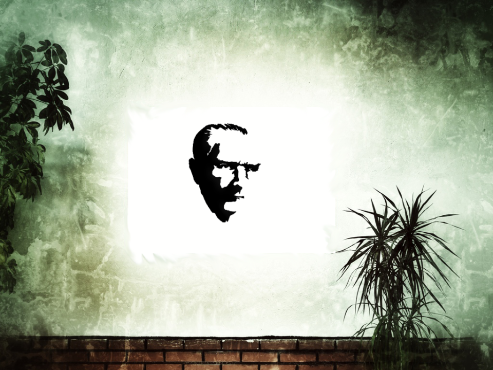 Atatürk sliüeti metal pano tablo