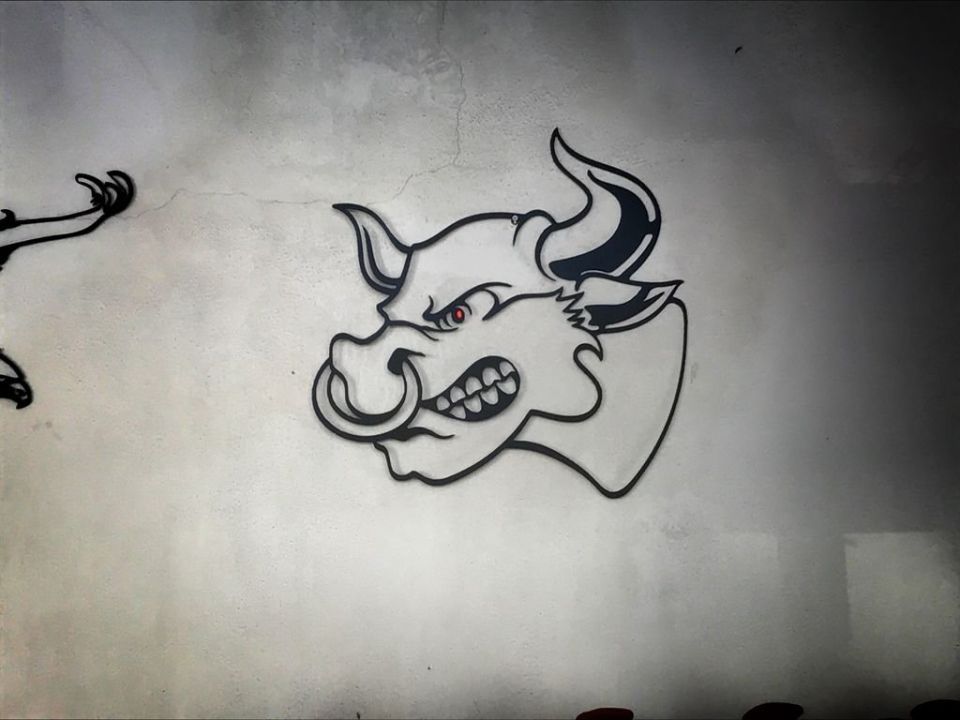 Kızgın Boğa metal pano