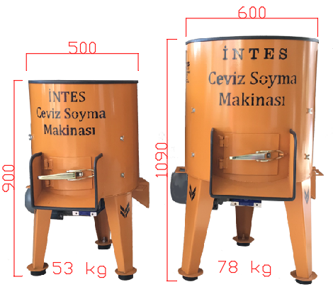 intes ceviz soyma makinası 90 lt junior 1.5 HP 220V  (ev tipi) walnut machine
